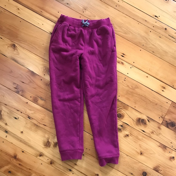 Lands End Sherpa Lined Joggers Size 
